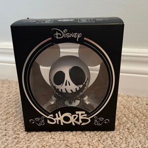 Disney Mickey Skeleton Graphic Shorts Box - Black and Gray